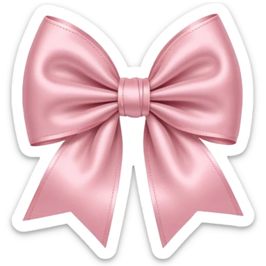 Light pink bow sticker