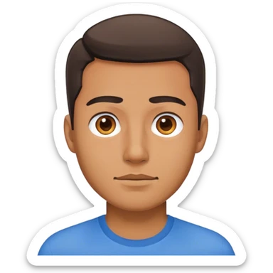 blue SHIRT MAN sticker