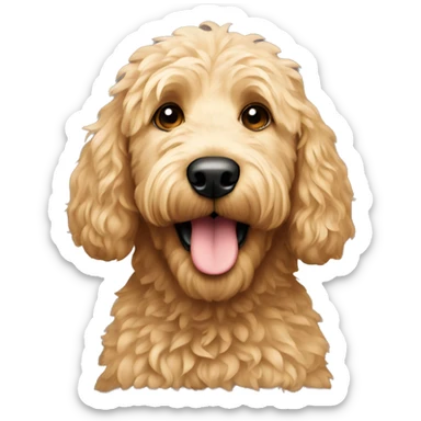 Golden doodle sticker