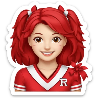 Rutgers Cheerleader sticker