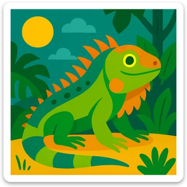 Iguana sticker