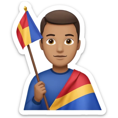 bandera del orgullo vinciano de hombre gay sticker