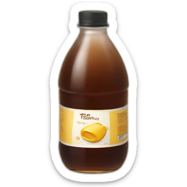 Bottle of syrup on a vanilla no text sticker