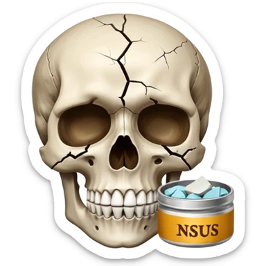 череп череп снюс насвай sticker
