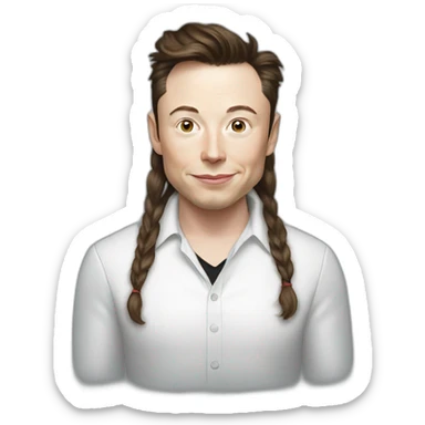 Elon musk milk grimes sticker