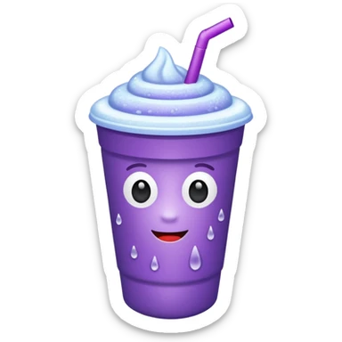 purple drink in Styrofoam cup sticker