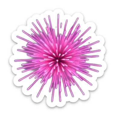 pink fireworks sticker