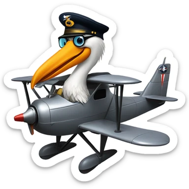 pelican pilot sticker