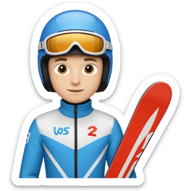 chce motikona skoczka narciarskiego jak w dsj2.pl z gry deluxe ski jump 2  sticker
