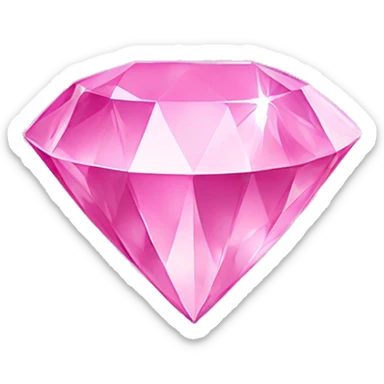 Pink diamond sticker
