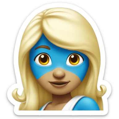 Smurfette sticker