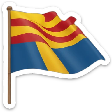 Emoji Catalan flag sticker