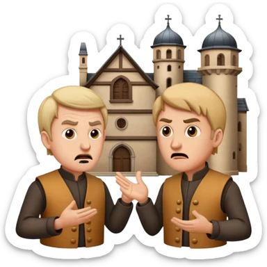 architect disagreement over building 16th century sticker