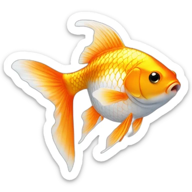 Gold fish sticker