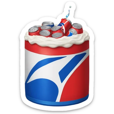 Pepsi birthday cake  sticker