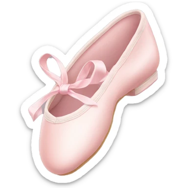 Pale pink ballet shoes sticker