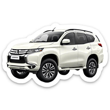 Mitsubishi Pajero sport - Mitsubishi (Model Year: 2021) (Iconic colour: White) sticker