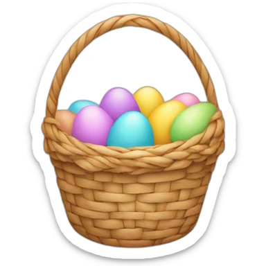easter basket sticker
