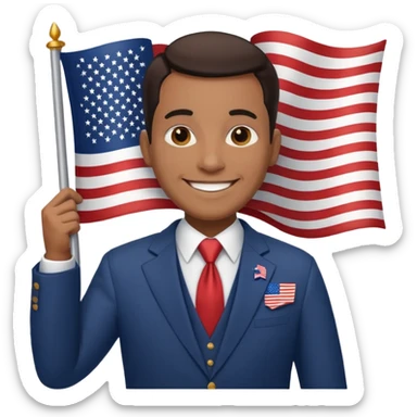 Patriotic Mayor sticker