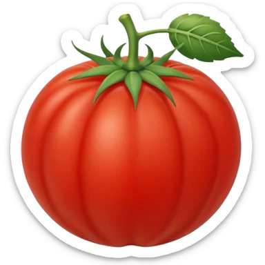 fruits basket in tomato sticker