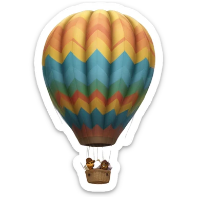 hot-air balloon sticker