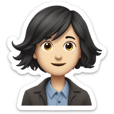 Charlie Francis spring from heartstopper dark hair Alice oseman wiki  sticker