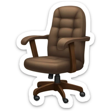 chair desk office sticker