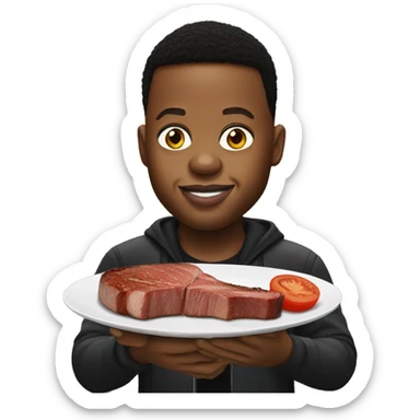 Kyle Lowry eating steak sticker