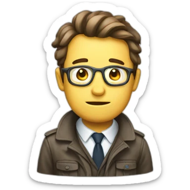 Crazy investigator sticker