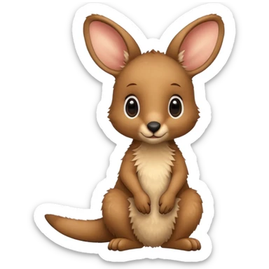 baby kangaroo sticker