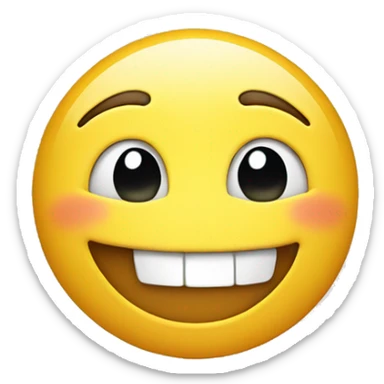 Smiley with giggling face sticker