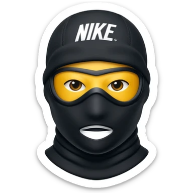 Nike ski mask sticker