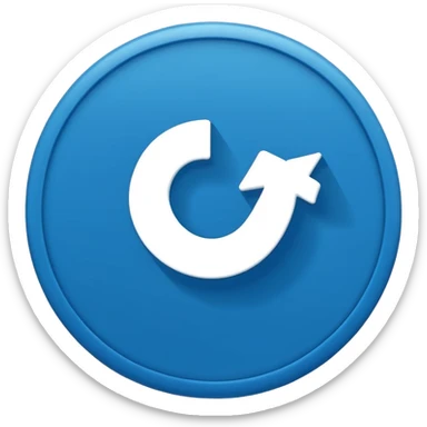 A small, flat emoji-style blue verification checkmark, inspired by TikTok’s verified badge. Solid bright blue circle with a crisp white checkmark in the center. Minimalist design, smooth edges, high contrast, transparent background, vector-style, centered, clean emoji look, no text, no shadows. sticker