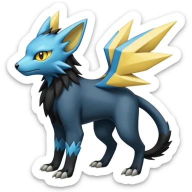 Luxray-Manectric-Trico-Pokémon-Fakémon-hybrid-creature sticker