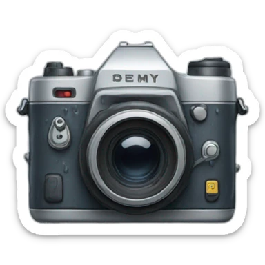 a camera in rain sticker
