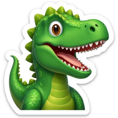 Dino singing sticker