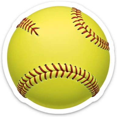 Softball sticker