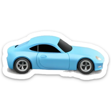 pearl-blue Cardstock Papercraft fr-s racecar sticker