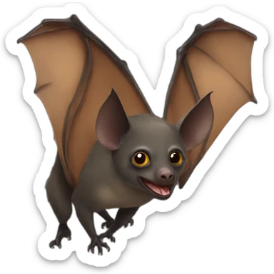 Fruit bat sticker