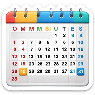 calendar sticker