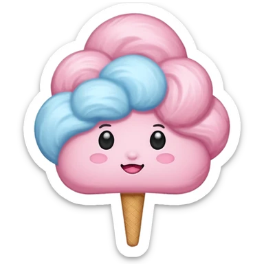cotton candy sticker