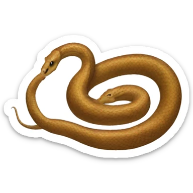 A snake with horse legs sticker