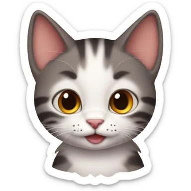 Cat being cute sticker
