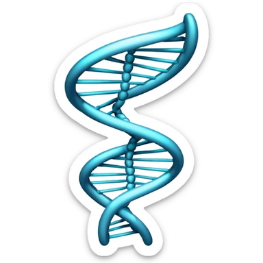 shared double  dna helix sticker