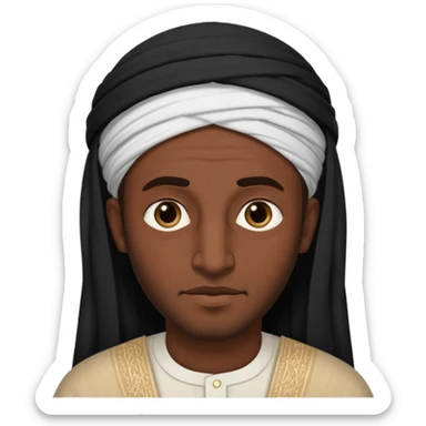 Arabic man says asalmau aliukum sticker