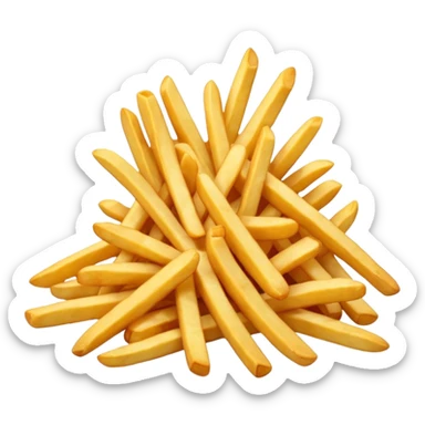 patatine fritte sfuse sticker