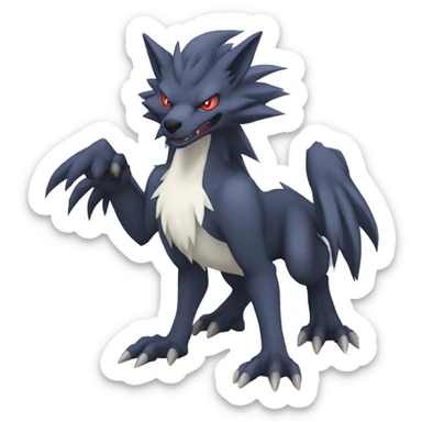  Nargacuga-Zoroark-Lombax-Sergal-Vernid-Fakemon full body sticker