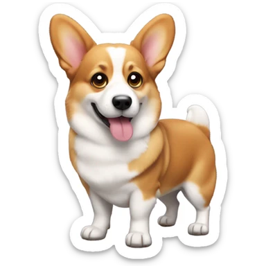 Corgi with a big butt sticker