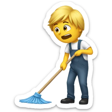 loser mopping sticker