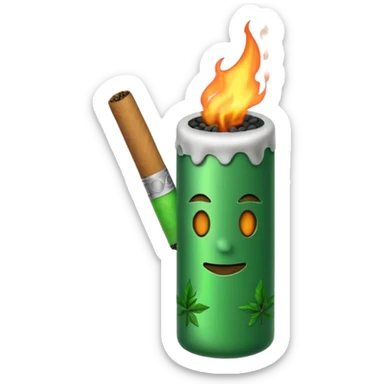 a joint by itself burning sticker